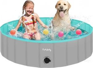 Furrybaby Toughened  LARGE Paddling Pool For Dogs - 120cm All Colours Avail - Picture 1 of 13