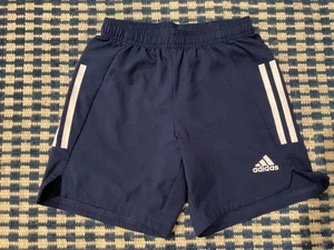 Adidas Boys Soccer / Athletic Shorts Size 8 - Prime Blue - Stripes - Sportswear - Picture 1 of 11