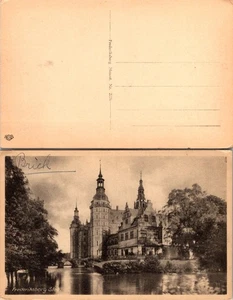 Postcard of Frederiksborg Slot castle in Denmark, Black and White  Print - Picture 1 of 1