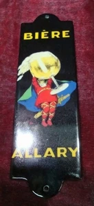 Door Plate Advertising Beer Allary Bar Porcelain Enamels - Picture 1 of 2