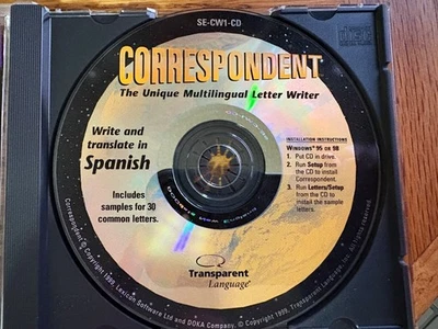 Software de CD de corresponsal de idioma transparente 1999 Foto 1 de 2
