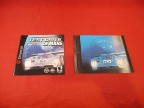 Test Drive Le Mans Sega Dreamcast Instruction Manual Booklet + Back Cover Art #U