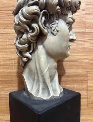 Michelangelo David Bust 15” Classic Vintage Marwal Ceramic Statue Sculpture - Image 1 of 4