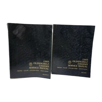 Oldsmobile 1985 chasis manual de servicio Firenza/Calais/Cutlass Ciera/98 juego de 2 volúmenes Foto 1 de 4
