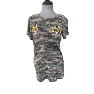 Love J Double Tiger graues Shirt im Used-Stil Größe Large - Bild 1 von 6