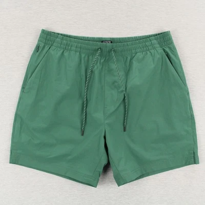 Pantalones Cortos J Crew 6" Tech Dock Para Hombre Talla Grande Verde Poliéster Cordón Foto 1 de 4