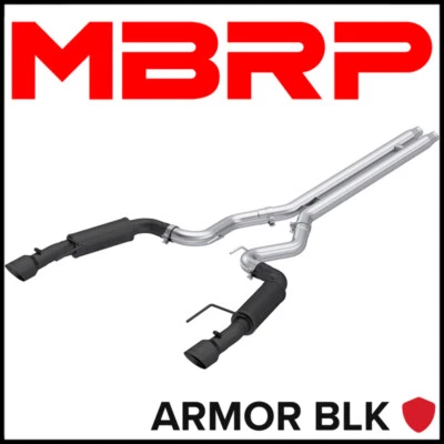 MBRP Armor BLK 3" Cat-Back Exhaust System 2024-2025 Ford Mustang GT S650 5.0L V8 - Image 1 of 2