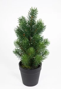 Mini Tannenbaum im Topf 32cm DP künstlicher Kunststoff 100% PE Tanne Spritzguss - Bild 1 von 1