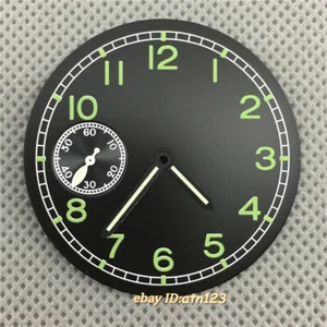 Parnis 38.9mm Black Dial Watch Hands kit for Seagull ST36 ETA 6497 Movement - Picture 1 of 3