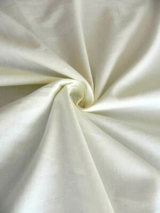 Baumwollstoff einfarbig Voile elfenbein Meterware - Bild 1 von 2