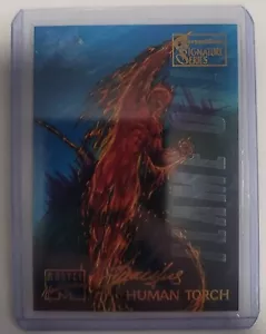 1995 Marvel Masterpieces Human Torch E Motion Signature Series #44 - Picture 1 of 2
