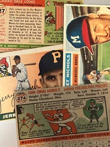 1955, 1956 Topps Baseball Singles - Pick Your Card - - Picture 1 of 99