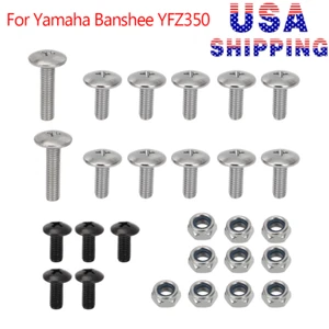 Fender Bolts Screws Nut Mount Hardware Rebuild Kit For Yamaha Banshee YFZ350 US - Picture 1 of 9