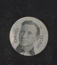 1909 E254 HUGHIE JENNINGS NNO FAIR COLGAN'S CHIPS HOF BASEBALL DETROIT TIGERS