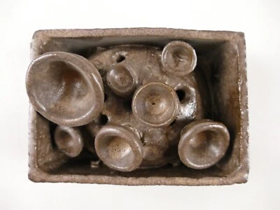 Gunhild Mix Moderne Keramik Vase Wandobjekt 5x9x13 cm RT-1820 - Bild 1 von 4