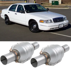 For Ford Crown Vic 2PCS 2" Inlet/Outlet Catalytic Converter EPA Approved Weld-On - Picture 1 of 12