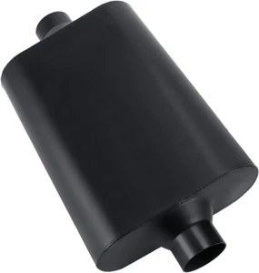 Marmitta 2 Camere 3" Silenziatore Universale Performance Scarico Silenziatore 3.0 in Tubo,A - Foto 1 di 8