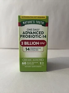 One Daily Advanced Probiotic-14, 3 Billion CFU, 60 Quick Release Capsules - Picture 1 of 5