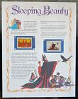 (6) Vtg Disney SLEEPING BEAUTY Classic Movie Collector Stamp Story Panels 1990