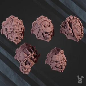Almohadillas de hombro nocturnas Vampire Lords x10 DakkaDakka - Imagen 1 de 3