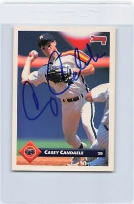 1993 Donruss #536 Casey Candaele Astros Signed Auto *H9921 - Image 1 of 2