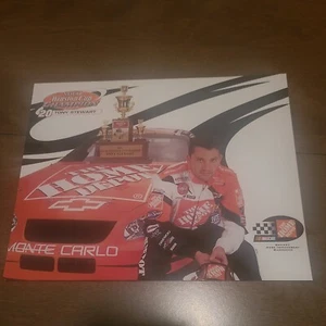 Nice 2002 Tony Stewart #20 Home Depot Joe Gibbs Racing 8x10" Hero Card - Picture 1 of 2