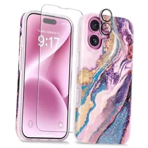 Marble for iPhone 16 Case, with For iPhone 16 Case 6.1'' Dreamland River - Picture 1 of 7