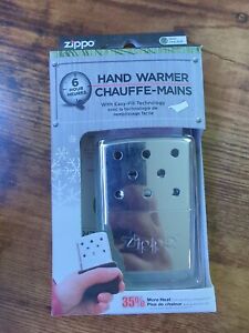 Chauffe-mains Zippo 6 heures rechargeable chrome haut vernis (40321)