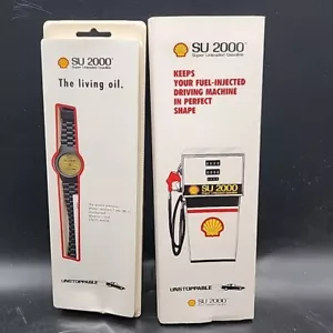 1984 SHELL OIL SU 2000 Advertising Marketing WOMAN'S BRACELET WATCH Swiss NIB - Picture 1 of 17