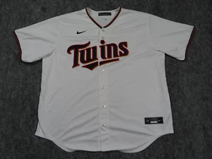Minnesota Twins NIKE Jersey 2XL White Official Blank Home Stitched *SPOTS - Picture 1 of 14
