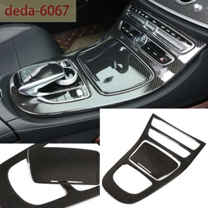 Panel de cambio de marcha de control central para Benz Clase E W213 2021-2023 borde ABS carbono - Imagen 1 de 7