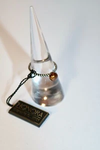 Anillo Honora Perla Marrón Plata Esterlina Banda, Talla 6.75, Estilo Minimalista, Etiqueta - Imagen 1 de 5