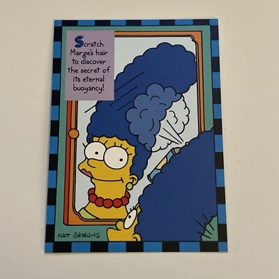 1994 Skybox The Simpsons Series II Smell O Rama Marge's Guide to Glamour Card #1 - Image 1 of 2