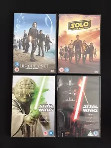 Star Wars Collection Episode’s 1-6+ Rogue One & Solo DVD Bundle | 8 Films Reg 2 - Picture 1 of 2