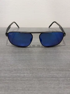 Maui Jim WAIHEE RIDGE Gunmetal POLARIZED Blue Lens Sunglass B777-02C - Picture 1 of 6