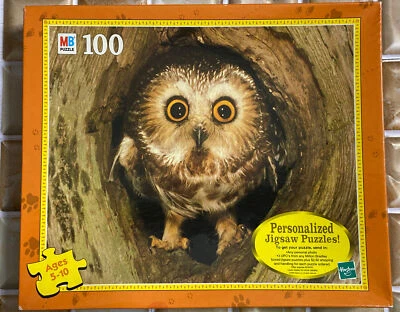 Rompecabezas Hasbro Owl Junior 100 piezas edades 5-10 1999 MB sellado Foto 1 de 3