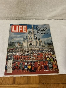 Vintage Life Magazine October 15 1971 Disney World Opens FREE SHIP - Picture 1 of 15