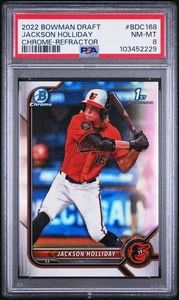 2022 Bowman #BDC-168 Jackson Holliday PSA 8 - Picture 1 of 2