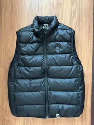 AAPE BY A BATHING APE Down Vest M Mint Unisex Outerwear Black/Gray - Image 1 of 3