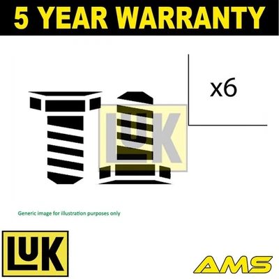 Se adapta a Ford Focus 2002-2005 2.0 + Otros modelos Kit de pernos de volante de inercia de doble masa LUK Foto 1 de 4