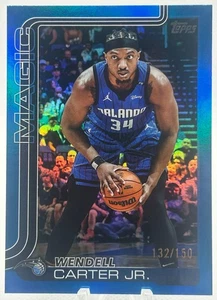 2025 Topps Wendell Carter Jr. Blue Holo Foil /150 #90 Magic - Picture 1 of 2