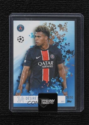 2024-25 Topps Total Football Blue /50 Desire Doue #801 - Image 1 of 2