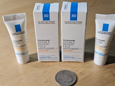 2x La Roche-Posay Toleriane Double Repair Moisturizer UV SAMPLE 3ml Ex07/27#E2-4 - Image 1 of 3