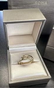 BVLGARI Ring Serpenti Viper XL 8-8.75 Engraved 18K 750 Yellow Gold Authentic - Picture 1 of 11