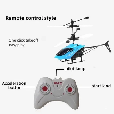 Rechargeable Mini RC Drone Remote Safe Fall-resistant RC Helicopters Drone Child - Image 1 of 4