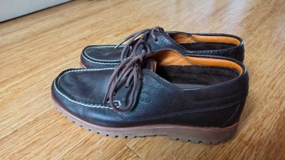 Mens Timberland Jacksons Landing Moc Toe Oxford A2KFF Brown Leather Shoes - Image 1 of 4