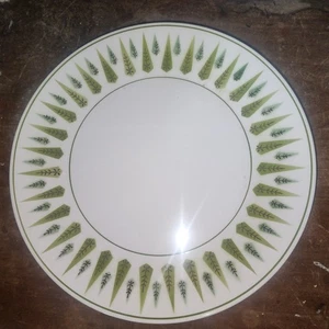 MIKASA Cera Stone Holiday Christmas Tree Dinner Salad Plate Vintage MCM Japan - Picture 1 of 6