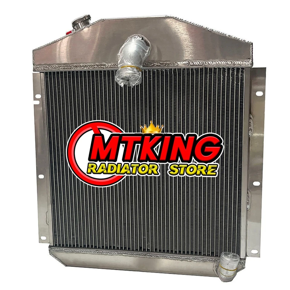 Radiador de aluminio para 1947-1949 Plymouth Chrysler P15 Deluxe 3.6 4.1L 5.3L L6 V8 Foto 1 de 4