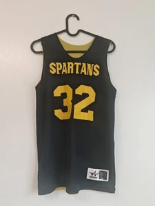 Spartans Alleson Athletic #32 Reversible Mesh Basketball Vest Jersey Youth Large - Picture 1 of 3