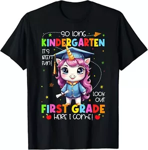 Unicorn So Long Kindergarten Graduation Last Day Of School T-Shirt Hoodie - Picture 1 of 19